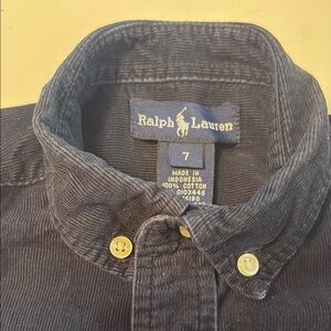 Ralph Lauren Black Corduroy Shirt